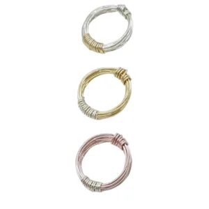 The Seadrift Wrap Ring - Elegant Wire Wrapped Ring in Four Metal Types