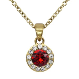 January Garnet Jewelry Necklace