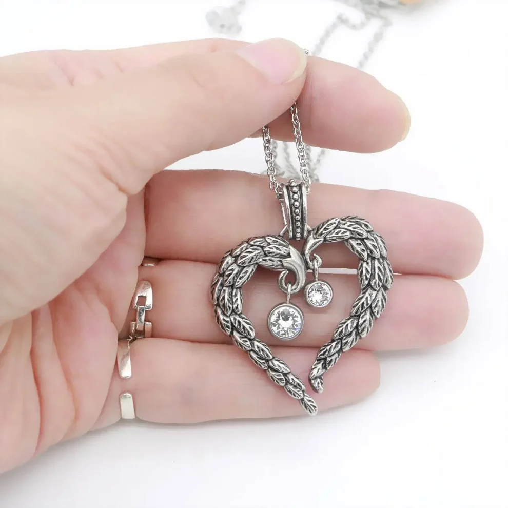The Swarovski Angel Wings Necklace