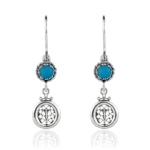 Elegant Sterling Silver Filigree Art Gemstone Dangle Earrings for Women - Choose from Carnelian, Black Onyx, Turquoise, Green Agate, or Ruby Corundum